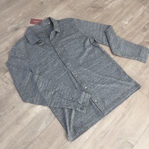 GUESS button down -mens- gray
